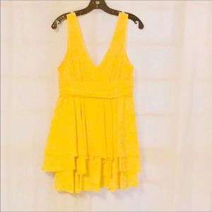 THREAD BY SOCIAL YELLOW SLEEVELESS DRESS